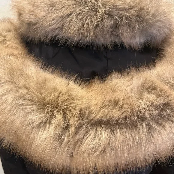 ❌SOLD❌Laundry By Shelli Segal DARK Navy Blue Puffer Coat with Faux Fur Collar - Picture 8 of 10